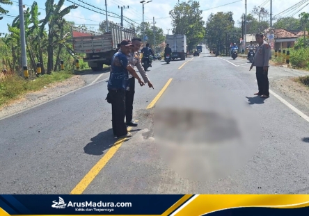 Kecelakaan Beruntun di Galis Bangkalan, Pemotor Tewas Ditabrak Truk