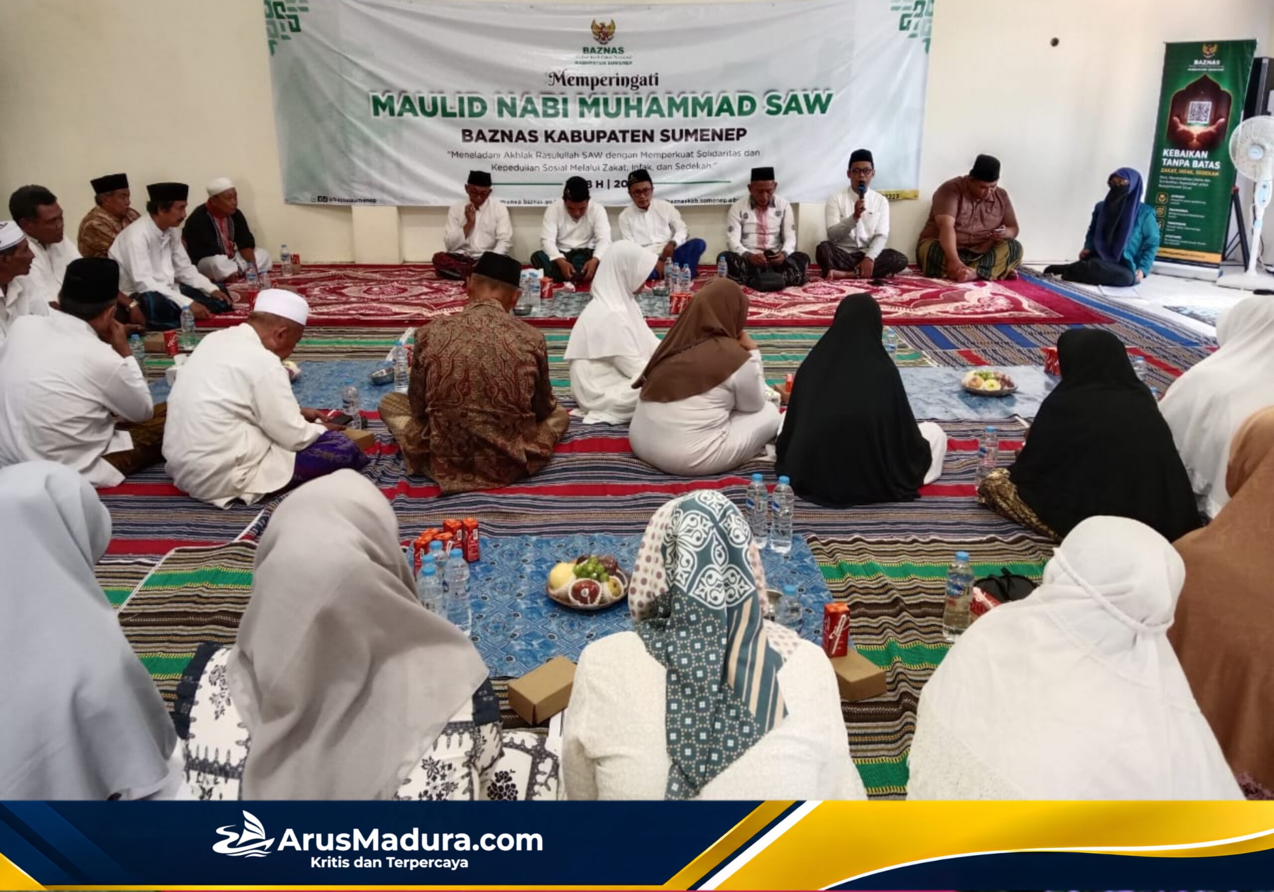 Maulid Nabi di BAZNAS Sumenep, Jamaah Diajak Perkuat Kepedulian Sosial