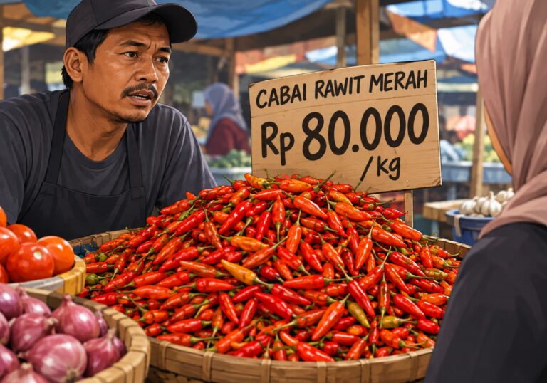 Harga Cabai Rawit Merah di Pamekasan Naik Dua Kali Lipat, Tembus Rp80 Ribu